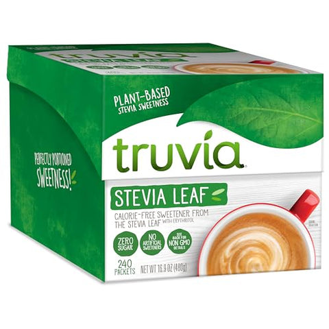 Truvia Original Calorie-Free Sweetener from the Stevia Leaf Packets, 16.9 oz Box, 400 Count (Pack of 1)