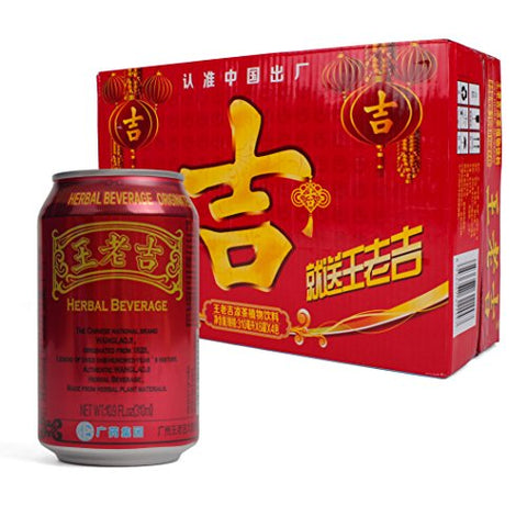 Wangloaji Herbal Tea - Chinese Herbal Tea - Jia Duo Bao Alternative / Wong Lo Kat - China's Best Herbal Tea - Wang Lao Ji - Canned Cooling Tea/Liangcha - (24 cans/case)