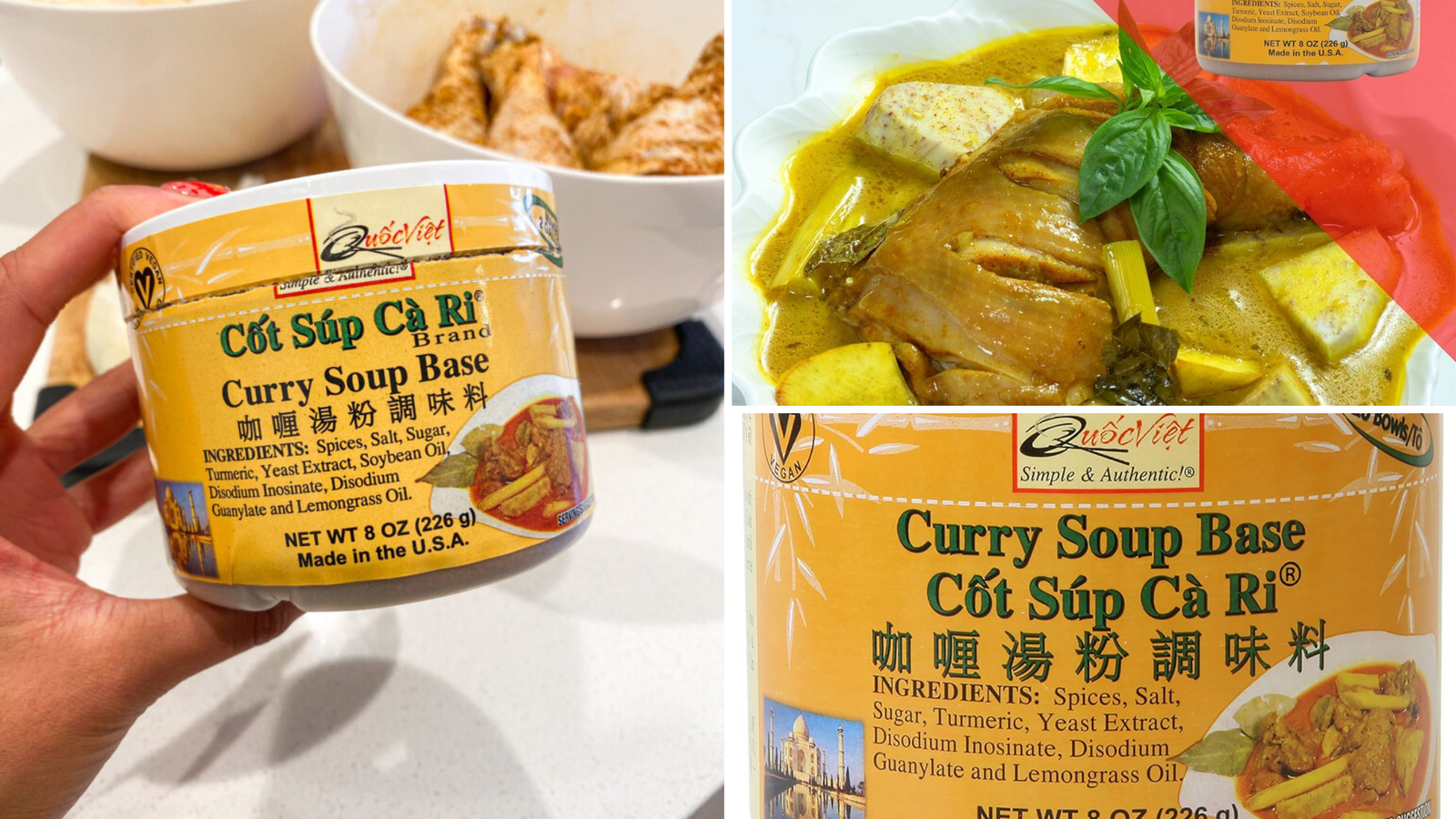 Quoc Viet Foods' Curry Soup Base - A Taste of Asia Made Simple &amp; Authentic!"