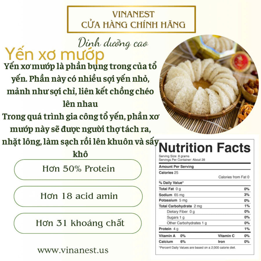 Vụn Yến Sơ Mướp Đắp Tổ (Vinanest Simply Swift 2)