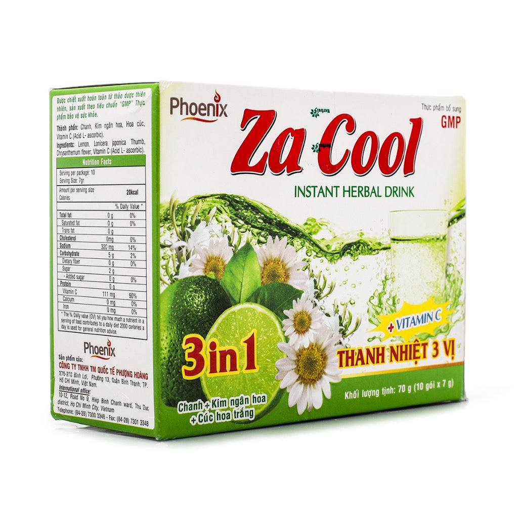 Za Cool Instant Drink Herbal Tea (10 sachet x 7g)