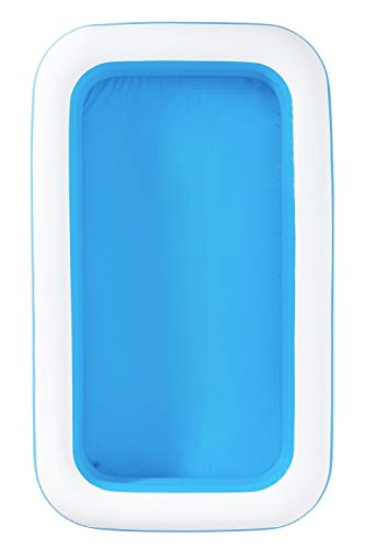 Family Lounge Pool, Rectangular Inflatable Set, 10ft x 7ft x 27in | Above Ground Pool, Blue