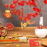 40 Pieces Happy Chinese New Year Decorations 2024 Hanging Chinese Knot Pendant Lantern Copper Coin Chinese Luna New Year Decorations Dragon New Years Ornaments for Spring Home Tree Car Party Supply - Pinsot