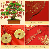 40 Pieces Happy Chinese New Year Decorations 2024 Hanging Chinese Knot Pendant Lantern Copper Coin Chinese Luna New Year Decorations Dragon New Years Ornaments for Spring Home Tree Car Party Supply - Pinsot