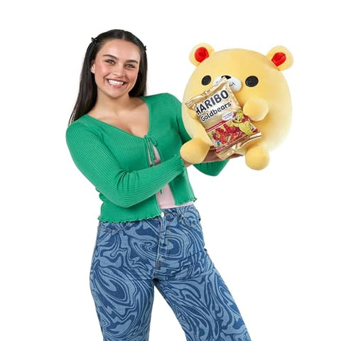 Snackles (Goldbears) Gold Bear Super Sized 14 inch Plush by ZURU, Ultra Soft Plush, Collectible Plush with Real Licensed Brands, Stuffed Animal
