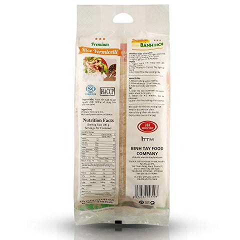 Premium Fine Rice Woven Vermicelli Noodle Sheet by SIMPLY FOOD (Banh Hoi) - Gluten Free, Non-GMO, 100% Natural