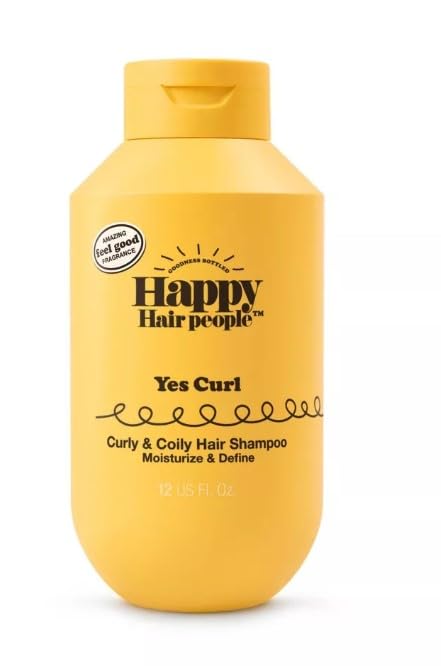 Happy Hair People Curly & Coily Hair Shampoo + Conditioner – 12 fl oz (Combined pack)