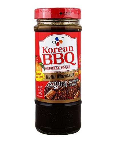 CJ Korean BBQ Kalbi Marinade Sauce, Pear and Apple, 17 Ounce