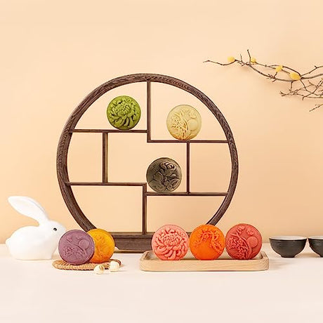 ONETANG Assorted Lava Mooncakes, 流心月饼, 8种口味, Mid-Autumn Festival Mix Lave Cakes, 2024 Freshly Baked, Mid-Autumn Festival, Family Gifts, Hui Jia 回家, 14.1oz (400 g)