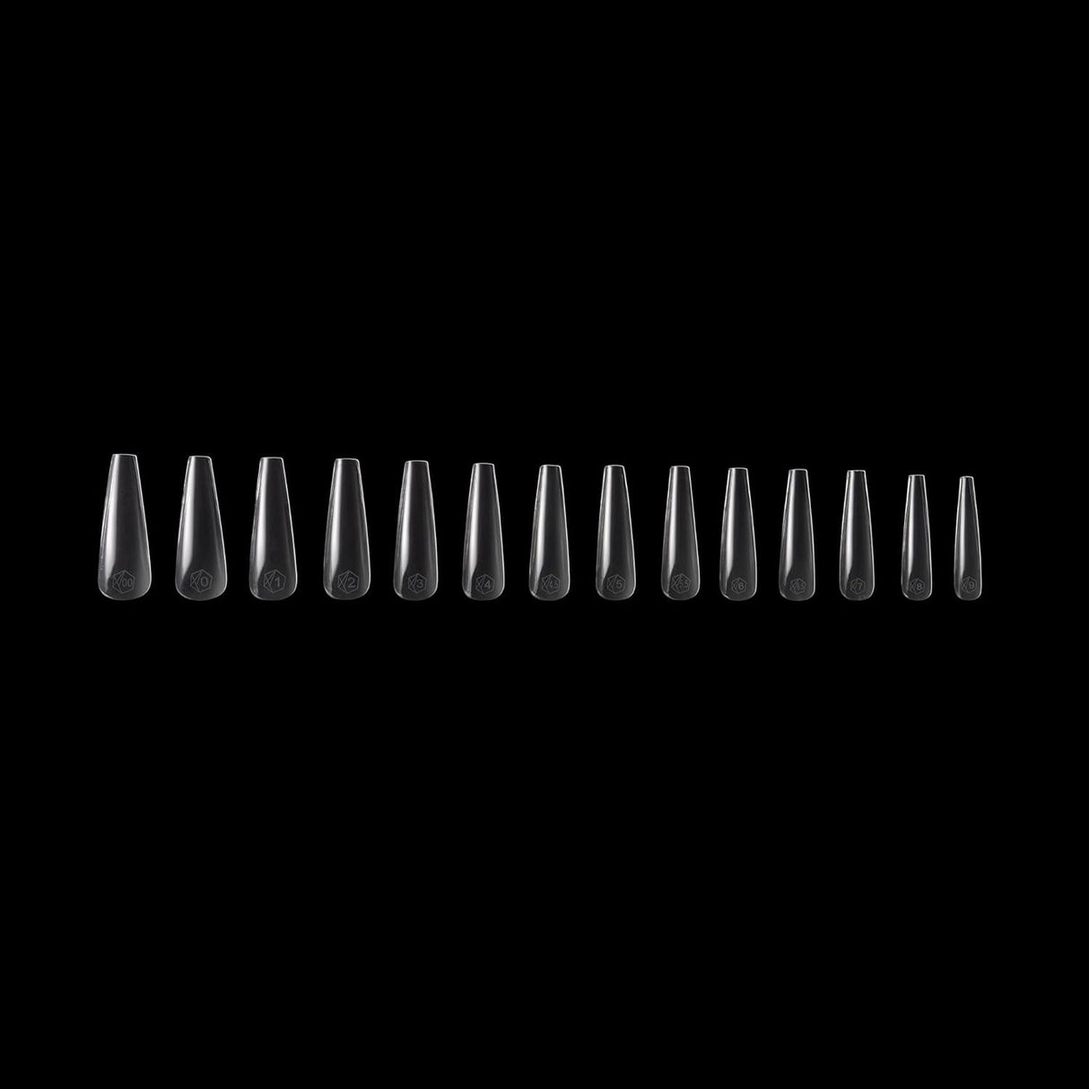 Apres Gel-X® Sculpted Coffin Extra Long Nail Tips | Premium Quality, 14 Sizes 00-9 | Half-sizes Included (Clear, 168)…