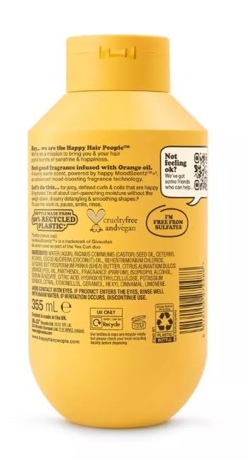 Happy Hair People Curly & Coily Hair Shampoo + Conditioner – 12 fl oz (Combined pack)