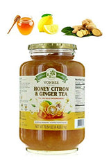 Vonbee Honey Ginger Citron Tea (Family Size 70.54 Oz 4.4 Lbs) Product of Korea 2.2 lb (1 kg)