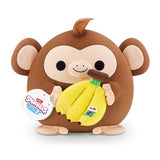 Snackles Series 2 Monkey & Dole 8 Inch Plush by ZURU, Ultra Soft Plush, Collectible Plush with Real Licensed Brands, Stuffed Animal, Giftable