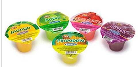 Fruzel Assorted Natural Fruit Juice Jelly Cups 51 Ounces