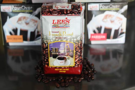 Lee's Coffee Exclusive Whole Bean Coffee, French Roast, 12 Ounce