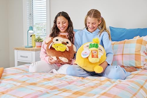 Snackles Series 2 Sloth & Dole 14 Inch Plush by ZURU, Ultra Soft Plush, Collectible Plush with Real Licensed Brands, Stuffed Animal, Giftable