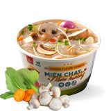 SIMPLY FOOD Instant Mushroom Glass Noodles (Miến Chay Nấm Hương) - 9 BOWLS/ 55g each