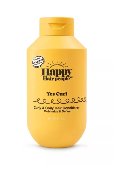 Happy Hair People Curly & Coily Hair Shampoo + Conditioner – 12 fl oz (Combined pack)