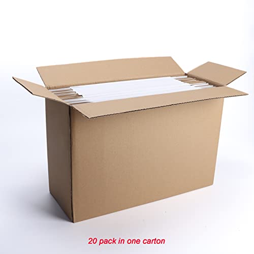 Dakoli Supplies 11x8x2 Inch Shipping Boxes 20 Pack Corrugated Cardboard Box Mailer for Small Business Mailing Packing, White