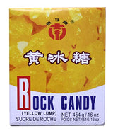 黄冰糖 Lung Po Rock crystals Candy Sugar (Yellow Lump Raw Cane Sugar) 16oz