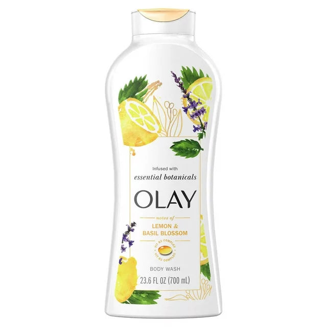 Olay Essential Botanicals Body Wash 23.6 Fluid Ounce (Pack of 3)