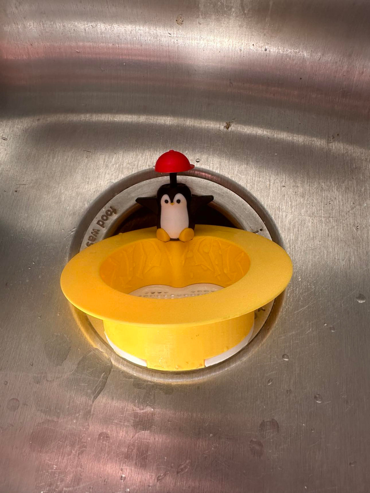 Adorable 3D-Printed Penguin Sink Strainer – Eco-Friendly and Functional Drain Protector