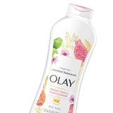 Olay Essential Botanicals Body Wash 23.6 Fluid Ounce (Pack of 3)