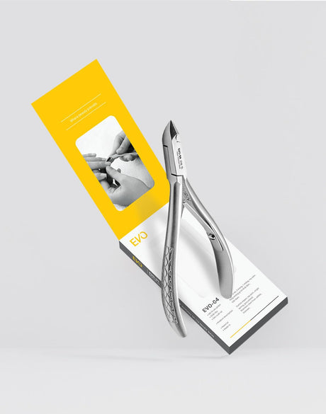 EVO-02 Luxury Cuticle Nipper - Premium Stainless Steel Tool for Precise Nail Care | Jaw 14, Straight Handle | NGHIA Luxury Line
