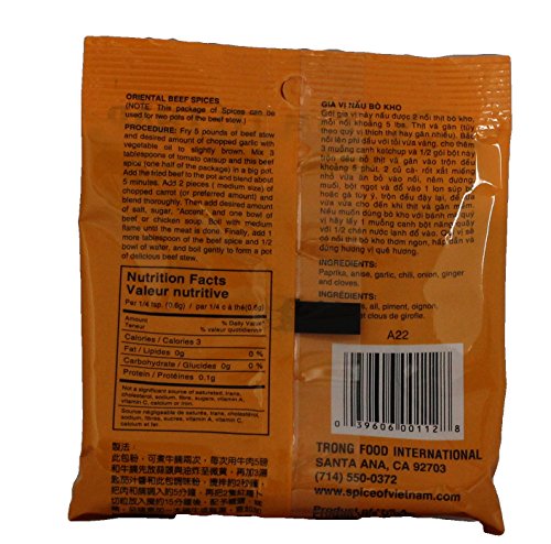 Oriental Vietnamese Beef Stew Spices Seasoning (Pack of 3) - Gia Vi Nau Bo Kho