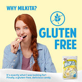 Milkita Creamy Shake Candy Bag, Gluten Free Chewy Candies with Calcium & Real Milk, Zero Trans Fat, Low-Sugar, Banana Flavor, 30 Pcs