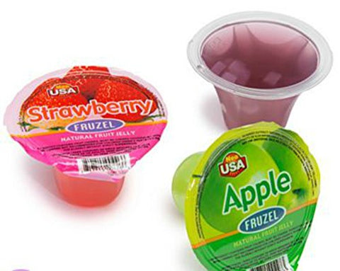 Fruzel Assorted Natural Fruit Juice Jelly Cups 51 Ounces