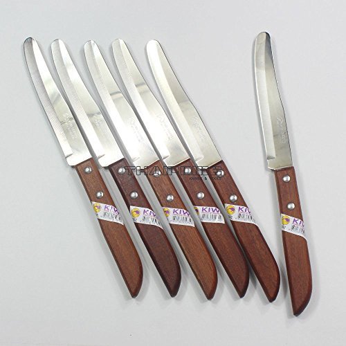 Thai Kitchen Steak Knives Stainless Steel Knives Kiwi 502 6 Pcs per Set