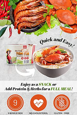 Instant Crab and Prawn Rice Noodles (Hu Tieu Tom Cua) 75g each/ 9 Bowls