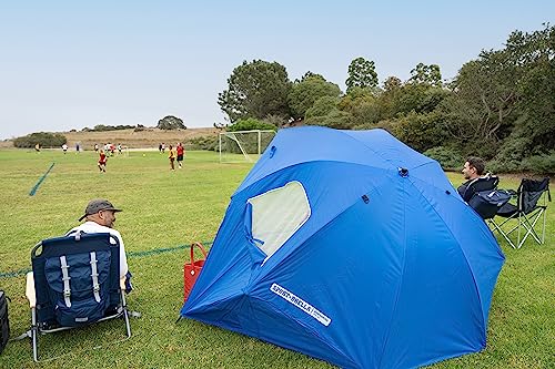 Umbrella Shelter for Sun and Rain Protection (8-Foot, Blue) UPF 50+