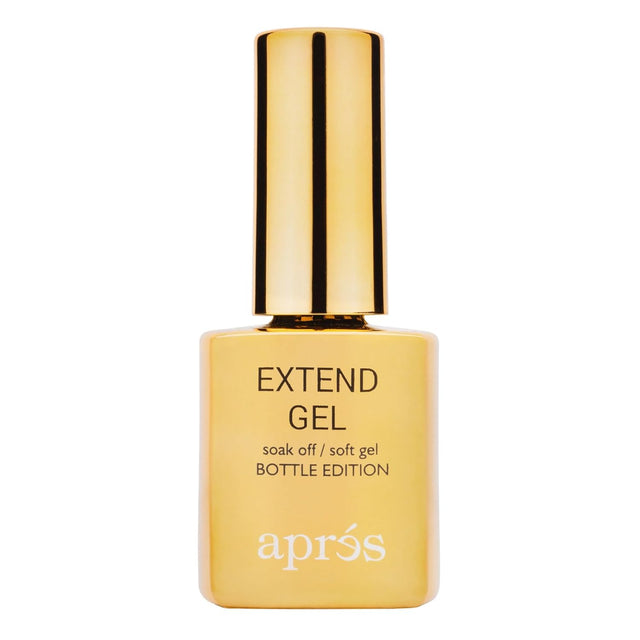 Apres Nail Extend Gel Soak Off | Soft Gel, Gel-X Tips Adhesive 15ml / 0.5oz | Premium Quality | Gold Bottle Edition | Easy application/ applicator Easy removal