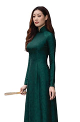 A44 Green Ao Dai Gam No Pants Ao dai Vietnam Vietnamese Traditional Ao Dai For Women, Ao Dai For Women, Vietnamese Dress For Women, Ao Dai Dress For Women ao dai Tet Lunar New Year (2XL)