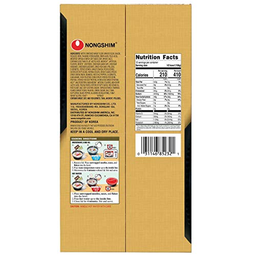 Nongshim Udon Premium Noodle Soup Original: 6 Packs of 9.73 Oz