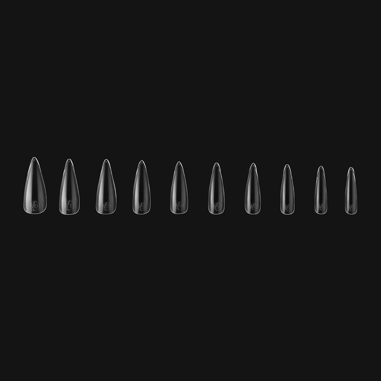 Apres Nail Gel-X™ Sculpted Stiletto Long Box Of Tips | 500 Gel-X Tips | Premium Quality | 10 Sizes 0-9 | No size 00 included