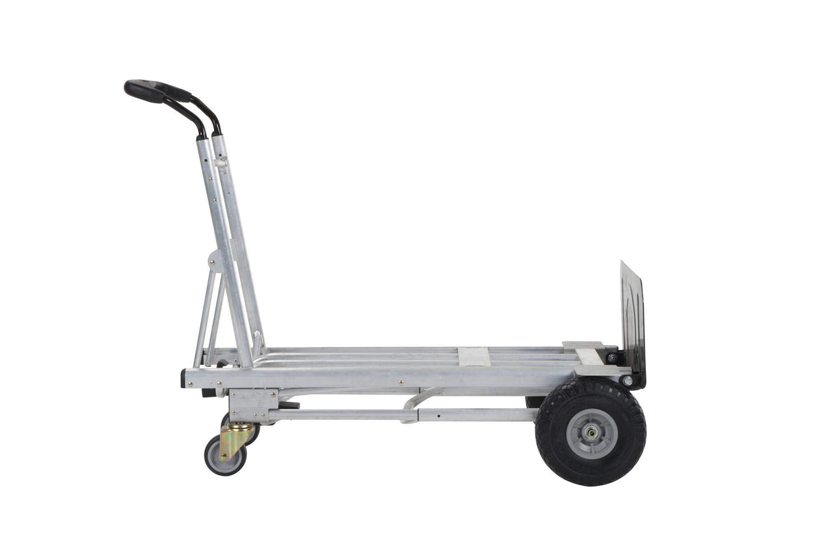 Handtruck, 4 Positions in 1, Convertible Hand Truck, Steel, 800 - 1000 Lb Load Capacity