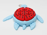 Fruit Turtle Fidget Clicker Keychain 3D Printed - Sensory Stress Relief Toy for Autism, ADHD, Anxiety, and Fidgeting (Watermelon Turtle)