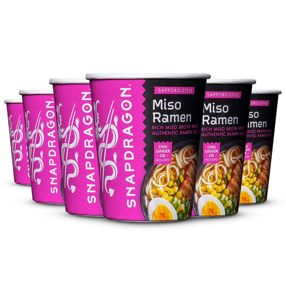 Snapdragon Miso Ramen Bowls 2.2 oz, 6 Pack