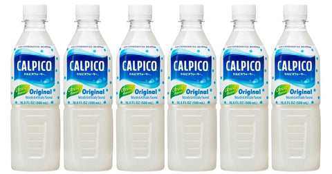 CALPICO Original, Non-Carbonated Drink, Hint of Citrus Flavor, Japanese Beverage, Sweet and Tangy Asian Drink, 16.9 FL oz. (Pack of 6)