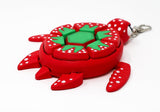 Fruit Turtle Fidget Clicker Keychain 3D Printed - Sensory Stress Relief Toy for Autism, ADHD, Anxiety, and Fidgeting (Strawberry Turtle)