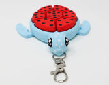 Fruit Turtle Fidget Clicker Keychain 3D Printed - Sensory Stress Relief Toy for Autism, ADHD, Anxiety, and Fidgeting (Watermelon Turtle)