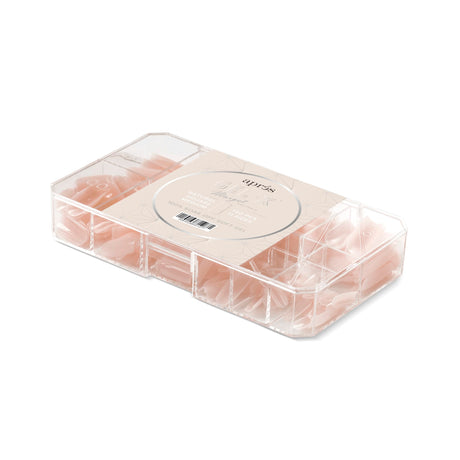 Apres Neutrals Gel-X Margot Box Of Press On Nails, 11 Sizes 00-9, Soft Gel Nail Tip Box (150pcs) (Almond Short, 150)