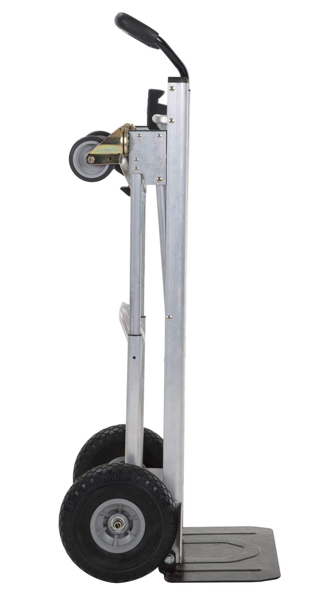 Handtruck, 4 Positions in 1, Convertible Hand Truck, Steel, 800 - 1000 Lb Load Capacity