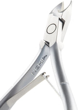 NGHIA Limited Stainless Steel Nail Nipper - M-03: Precision Acrylic Nipper with Grey Plated Jaw, Curve Handle, and Double Spring