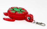 Fruit Turtle Fidget Clicker Keychain 3D Printed - Sensory Stress Relief Toy for Autism, ADHD, Anxiety, and Fidgeting (Strawberry Turtle)