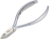 NGHIA Stainless Steel Nail Nipper - M-01, Precision Acrylic Nipper with Grey Plated Jaw, Curve Handle, and Single Spring