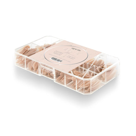 Apres Neutrals Gel-X Alex Box Of Nail Tips, 11 Sizes 00-9, Soft Gel Nail Tip Box, Nail Extensions (150pcs) (Natural Stiletto Medium, 150pcs)